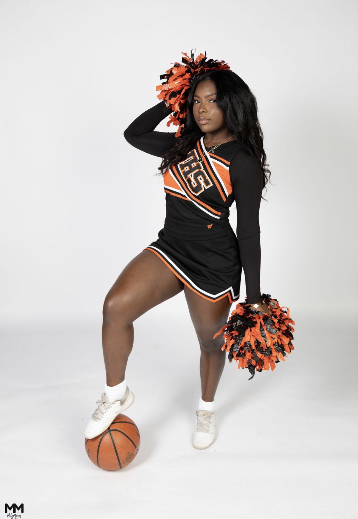 Grace cheerleader fierce pose